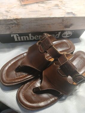 Timberland Vintage Leather Kelsey Thong Flip Flop Sandals